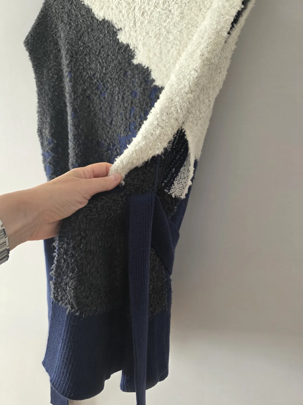 lululemon athletica Navy, Cream & Charcoal Colorblock Turtleneck Sweater
